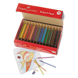 Faber-Castell Grip Watercolor EcoPencil - School Pack, Set of 300, contents shown