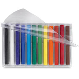 Crayola Color Sticks - Assorted Colors, Set of 12, inside of the packaging