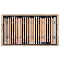 Caran d'Ache Luminance Colored Pencils - Assorted Colors, Wood Box, Set of 100, colors shown
