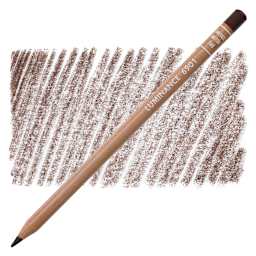 Caran d'Ache Luminance Colored Pencil - Warm Earth 70% pencil and swatch