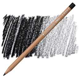 Caran d'Ache Luminance Colored Pencil - Black pencil and swatch