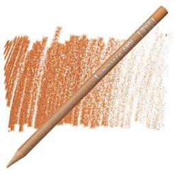 Caran d'Ache Luminance Colored Pencil - Burnt Ochre 50% pencil and swatch