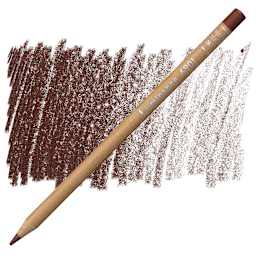 Caran d'Ache Luminance Colored Pencil - Burnt Sienna pencil and swatch