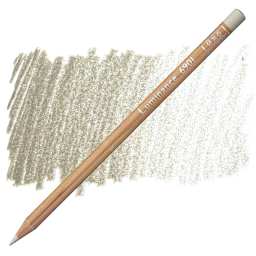 Caran d'Ache Luminance Colored Pencil - French Gray 10% pencil and swatch
