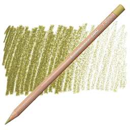 Caran d'Ache Luminance Colored Pencil - Olive Brown 50% pencil and swatch
