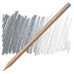 Caran d'Ache Luminance Colored Pencil - Steel Gray pencil and swatch