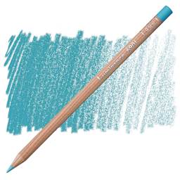 Caran d'Ache Luminance Colored Pencil - Turquoise Blue pencil and swatch
