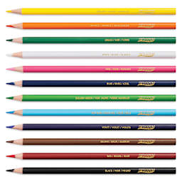 Prang Colored Pencils - Assorted Colors, Set of 12