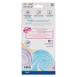 Prang Colored Pencils - Assorted Colors, Set of 12, back of packaging