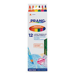 Prang Large Triangular Colored Pencils - Set of 12, front of the packaging