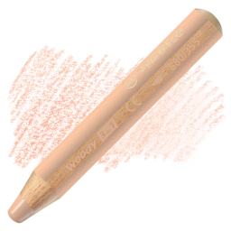 Stabilo Woody 3 in 1 Pencil - Apricot pencil and swatch