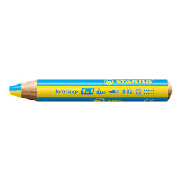 Stabilo Woody 3 in 1 Duo Pencil - Yellow and Cyan Blue