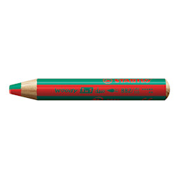 Stabilo Woody 3 in 1 Duo Pencil - Red and Dark Green