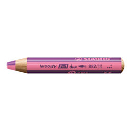 Stabilo Woody 3 in 1 Duo Pencil - Pink and Lilac