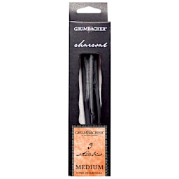 Vine Charcoal Medium, 3/Pkg. - Peggable