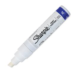 Sharpie Oil-Based Paint Marker - White, Broad Point, cap off