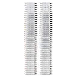 Copic Classic Marker - Set A Broad Range, Set of 72 (set contents with caps off)