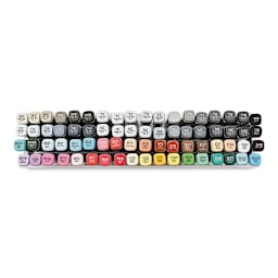 Copic Classic Marker - Set A Broad Range, Set of 72 (top view)