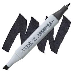 Copic Classic Marker - Black 100 marker and swatch