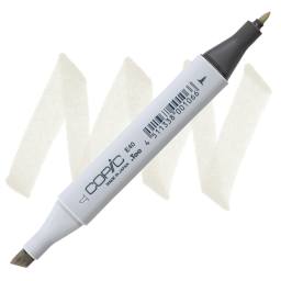 Copic Classic Marker - Brick White E40 marker and swatch