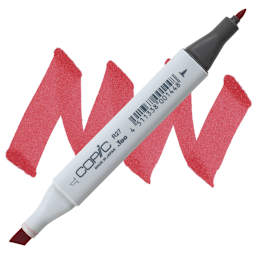Copic Classic Marker - Cadmium Red R27 marker and swatch