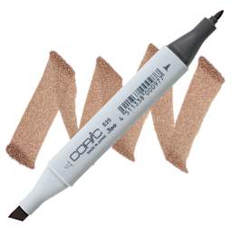 Copic Classic Marker - Caribe Cocoa E25 marker and swatch