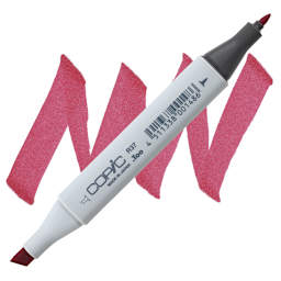 Copic Classic Marker - Carmine R37 marker and swatch