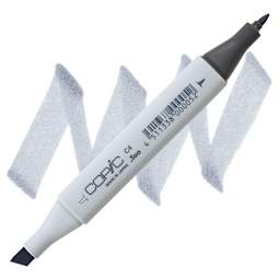 Copic Classic Marker - Cool Gray C-4 marker and swatch