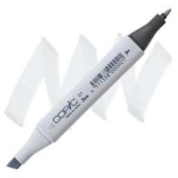 Copic Classic Marker - Cool Gray C-1 marker and swatch