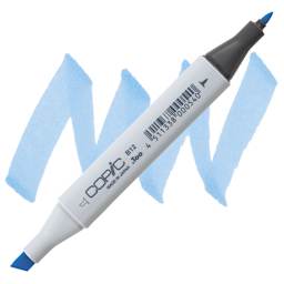 Copic Classic Marker - Ice Blue B12 marker and swatch