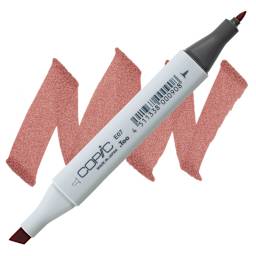 Copic Classic Marker - Light Mahogany E07 marker and swatch