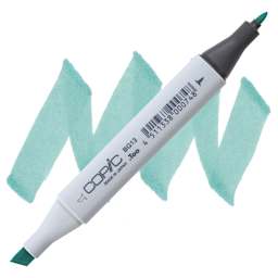Copic Classic Marker - Mint Green BG13 marker and swatch