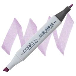 Copic Classic Marker - Pale Lilac V12 marker and swatch