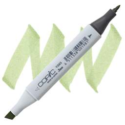 Copic Classic Marker - Pea Green YG63 marker and swatch