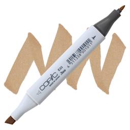 Copic Classic Marker - Sand E33 marker and swatch