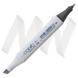 Copic Classic Marker - Toner Gray T-0 marker and swatch