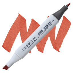 Copic Classic Marker - Vermilion R08 marker and swatch