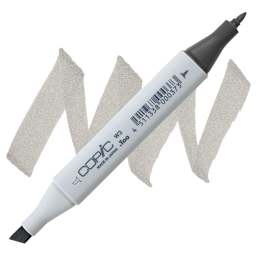 Copic Classic Marker - Warm Gray W-3 marker and swatch