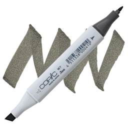 Copic Classic Marker - Warm Gray W-7 marker and swatch