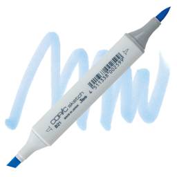 Copic Sketch Marker - Baby Blue B21 marker and swatch