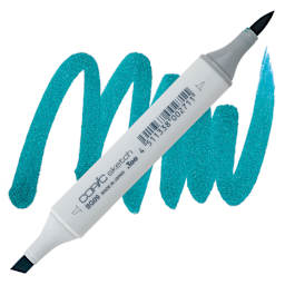 Copic Sketch Marker - Blue Green BG09 marker and swatch