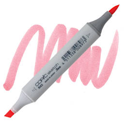 Copic Sketch Marker - Bougainvillea R43 marker and swatch