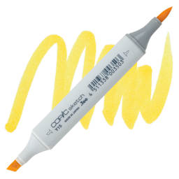 Copic Sketch Marker - Cadmium Yellow Y15 marker and swatch