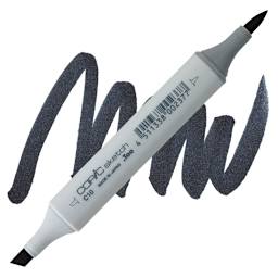 Copic Sketch Marker - Cool Gray C10 marker and swatch