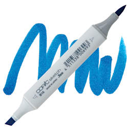 Copic Sketch Marker - Cyanine Blue B16 marker and swatch