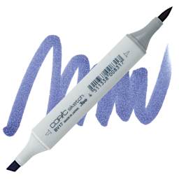 Copic Sketch Marker - Deep Reddish Blue BV17 marker and swatch