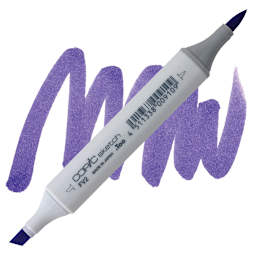 Copic Sketch Marker - Fluorescent Violet FV2 marker and swatch