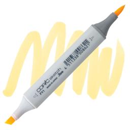 Copic Sketch Marker - Fluorescent Yellow FY1 marker and swatch