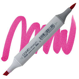 Copic Sketch Marker - Fuchsia RV09 marker and swatch