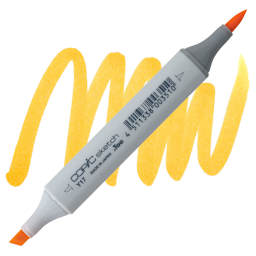 Copic Sketch Marker - Golden Yellow Y17 marker and swatch